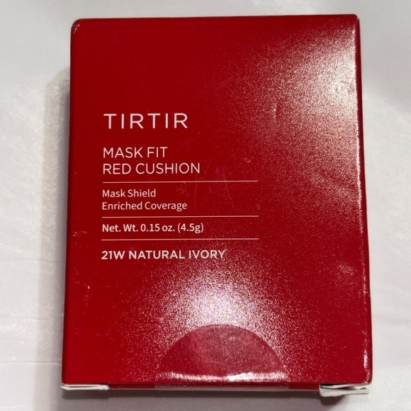 NEW TIRTIR Mask Fit Red Cushion Foundation Long-Lasting #21W Natural Ivory MINI - Picture 9 of 12